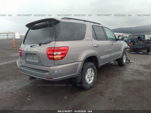 5TDBT48A22S072161 - 2002 TOYOTA SEQUOIA LIMITED Champagne photo 4