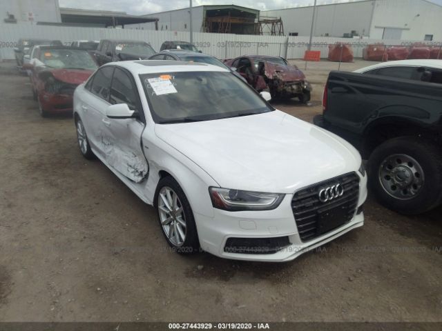 WAUFFAFL8FN042733 - 2015 AUDI A4 PREMIUM PLUS White photo 1