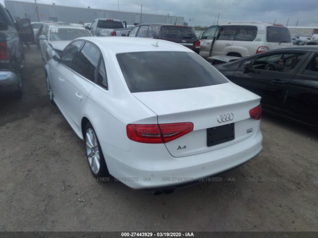 WAUFFAFL8FN042733 - 2015 AUDI A4 PREMIUM PLUS White photo 3