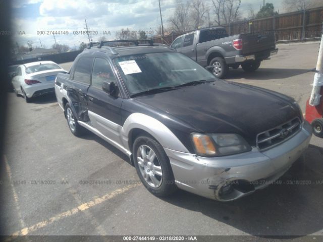 4S4BT61C237102290 - 2003 SUBARU BAJA  Black photo 1