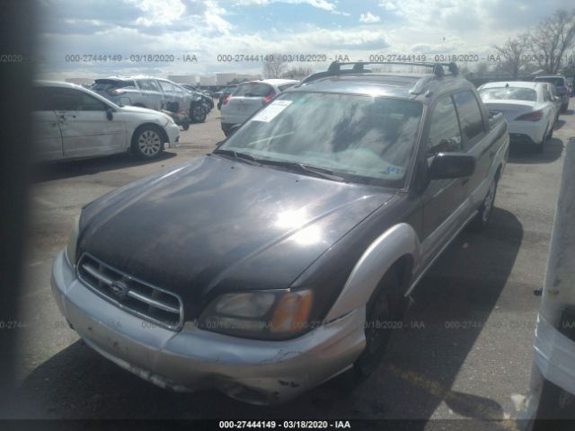 4S4BT61C237102290 - 2003 SUBARU BAJA  Black photo 2