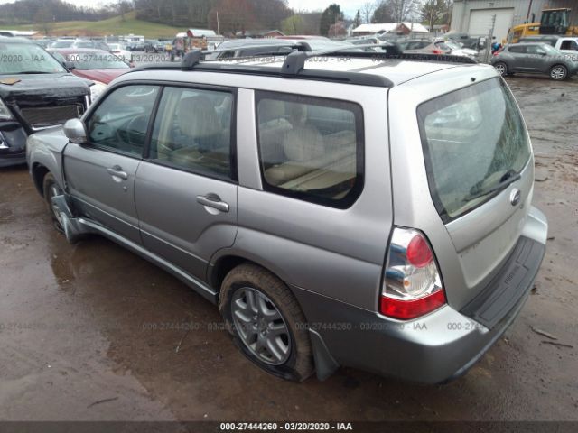 JF1SG67647H715186 - 2007 SUBARU FORESTER 2.5X LL BEAN Silver photo 3