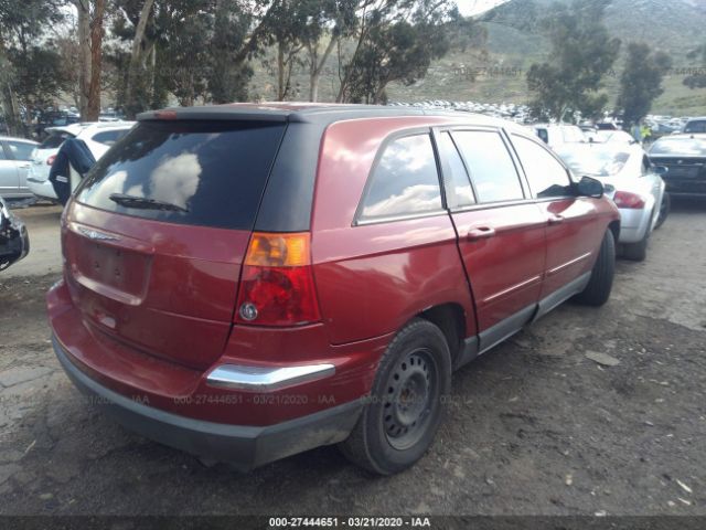 2C8GM68454R610922 - 2004 CHRYSLER PACIFICA  Red photo 6