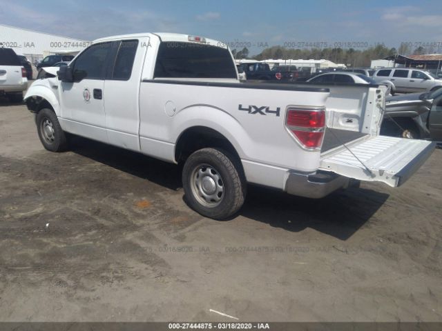 1FTFX1EF7DFA10052 - 2013 FORD F150 SUPER CAB White photo 3