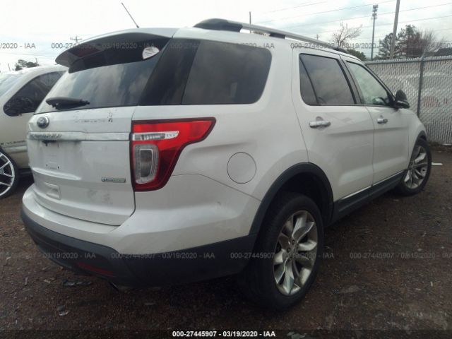 1FMHK7F92CGA03274 - 2012 FORD EXPLORER LIMITED White photo 4