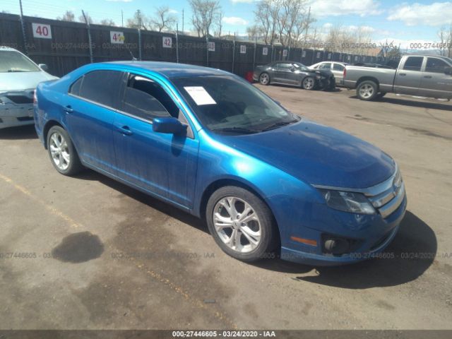 3FAHP0HA2CR207737 - 2012 FORD FUSION SE Blue photo 1