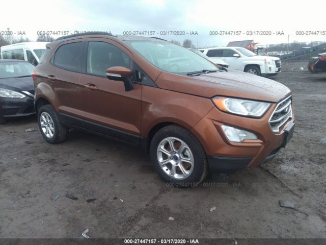 MAJ6S3GLXKC295914 - 2019 FORD ECOSPORT SE Orange photo 1