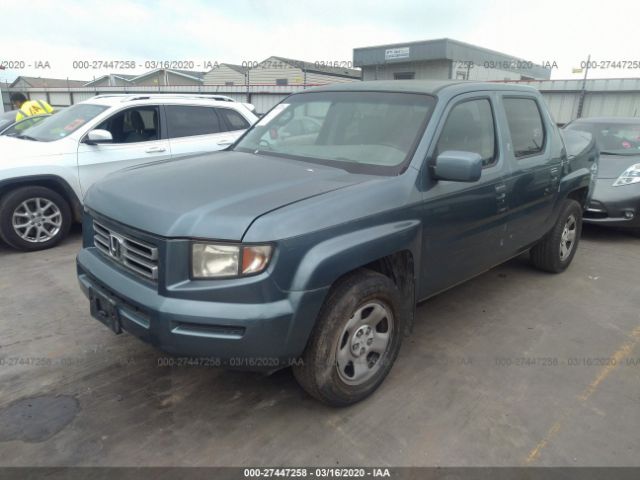 2HJYK16447H544533 - 2007 HONDA RIDGELINE RTS Blue photo 2