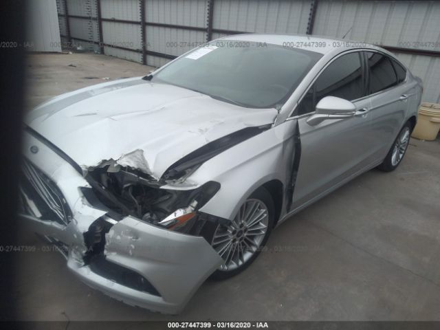 3FA6P0H9XER258354 - 2014 FORD FUSION SE Silver photo 2