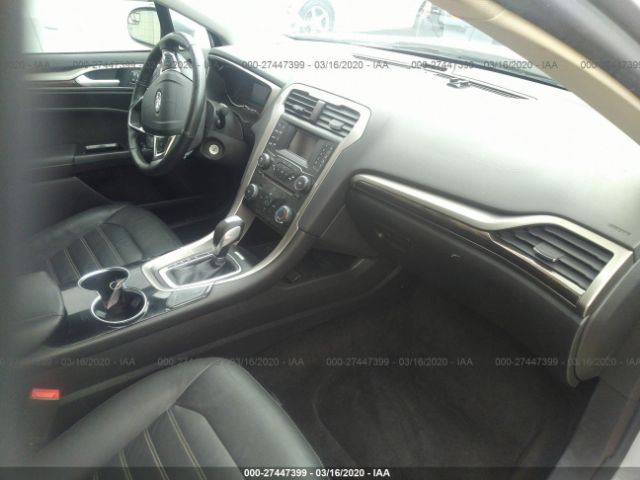 3FA6P0H9XER258354 - 2014 FORD FUSION SE Silver photo 5