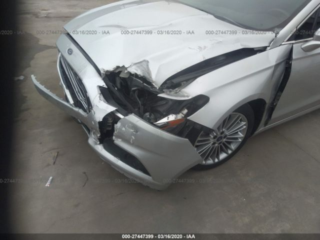 3FA6P0H9XER258354 - 2014 FORD FUSION SE Silver photo 6