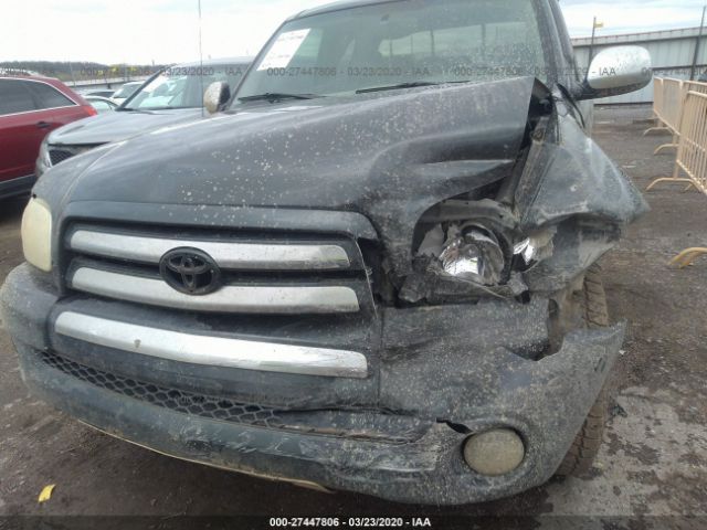 5TBRT341X6S481795 - 2006 TOYOTA TUNDRA ACCESS CAB SR5 Green photo 6