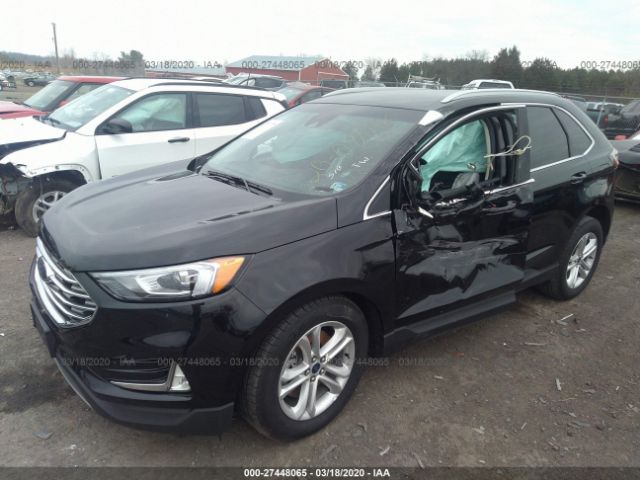 2FMPK4J9XKBC24872 - 2019 FORD EDGE SEL Black photo 2