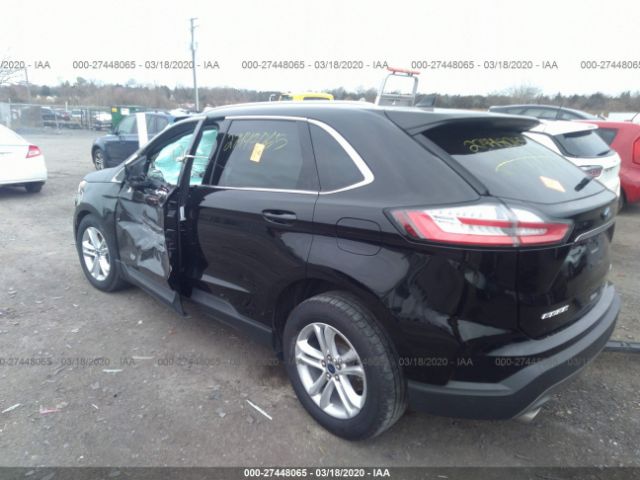 2FMPK4J9XKBC24872 - 2019 FORD EDGE SEL Black photo 3