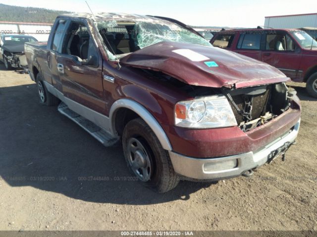 1FTPX14584NB53403 - 2004 FORD F150  Burgundy photo 1