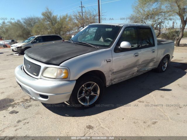 1FTRW07L91KE12106 - 2001 FORD F150 SUPERCREW Silver photo 2