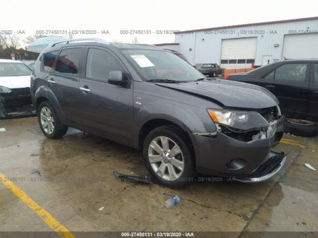 JA4MT41X88Z003340 - 2008 MITSUBISHI OUTLANDER XLS Gray photo 1