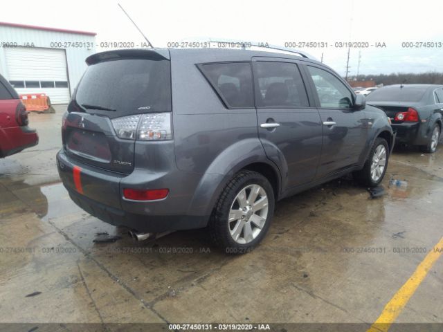 JA4MT41X88Z003340 - 2008 MITSUBISHI OUTLANDER XLS Gray photo 4