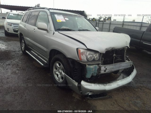 JTEGD21A030066652 - 2003 TOYOTA HIGHLANDER  Silver photo 1