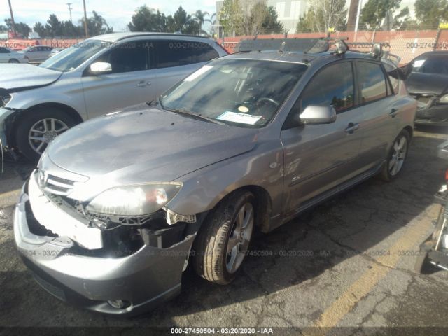 JM1BK344861527207 - 2006 MAZDA 3 HATCHBACK Silver photo 2