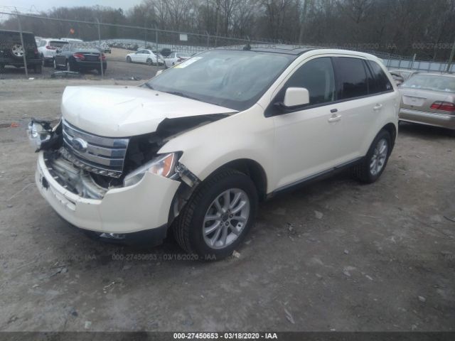 2FMDK39C27BB50609 - 2007 FORD EDGE SEL PLUS White photo 2