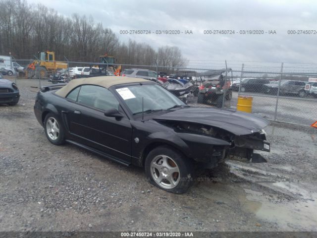 1FAFP44624F146808 - 2004 FORD MUSTANG  Black photo 1