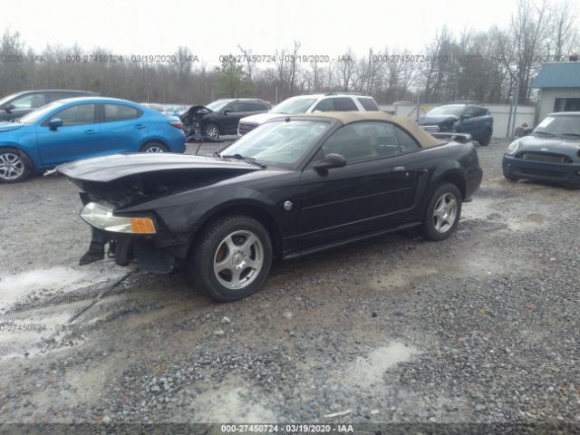 1FAFP44624F146808 - 2004 FORD MUSTANG  Black photo 2
