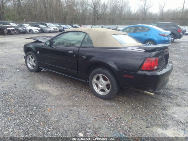 1FAFP44624F146808 - 2004 FORD MUSTANG  Black photo 3