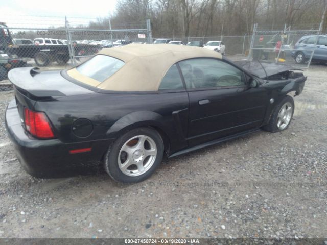 1FAFP44624F146808 - 2004 FORD MUSTANG  Black photo 4
