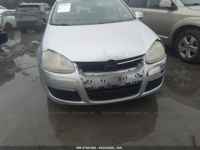 3VWEF71K37M135037 - 2007 VOLKSWAGEN JETTA WOLFSBURG Silver photo 6