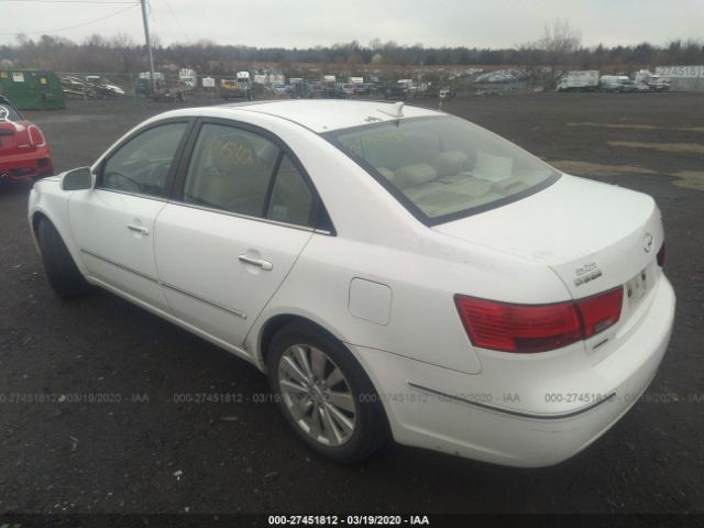 5NPEU46C69H466678 - 2009 HYUNDAI SONATA SE/LIMITED White photo 3