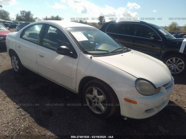 1B3ES46CX2D503170 - 2002 DODGE NEON SE White photo 1