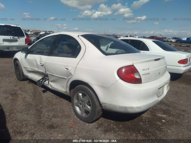 1B3ES46CX2D503170 - 2002 DODGE NEON SE White photo 3