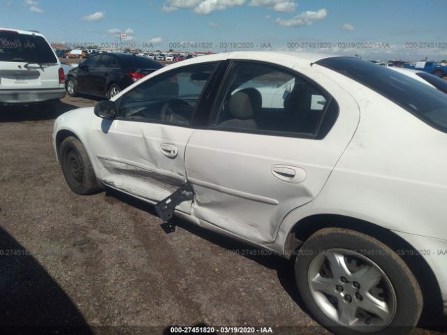 1B3ES46CX2D503170 - 2002 DODGE NEON SE White photo 6