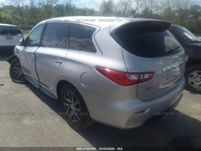 5N1AL0MM4FC519550 - 2015 INFINITI QX60  Silver photo 3