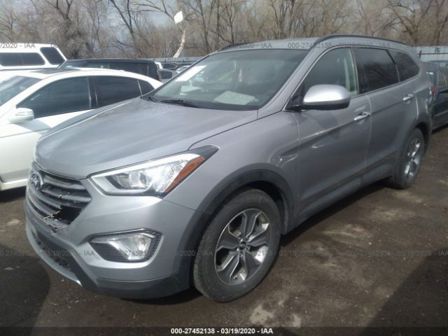 KM8SMDHF8GU145959 - 2016 HYUNDAI SANTA FE SE Gray photo 2