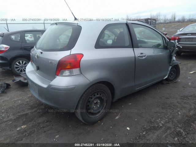 JTDJT4K38A5284119 - 2010 TOYOTA YARIS  Silver photo 4