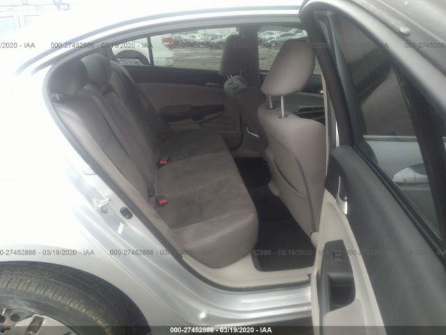 1HGCP2F32BA047700 - 2011 HONDA ACCORD LX Silver photo 8