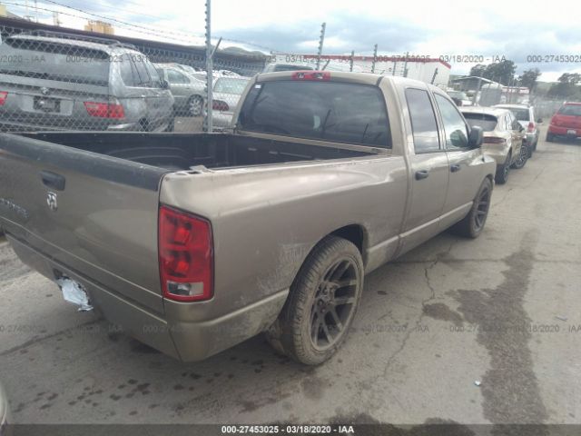 1D7HA18K26J161695 - 2006 DODGE RAM 1500 ST Gold photo 4