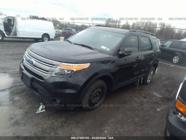 1FMHK8B89CGA67427 - 2012 FORD EXPLORER  Black photo 2