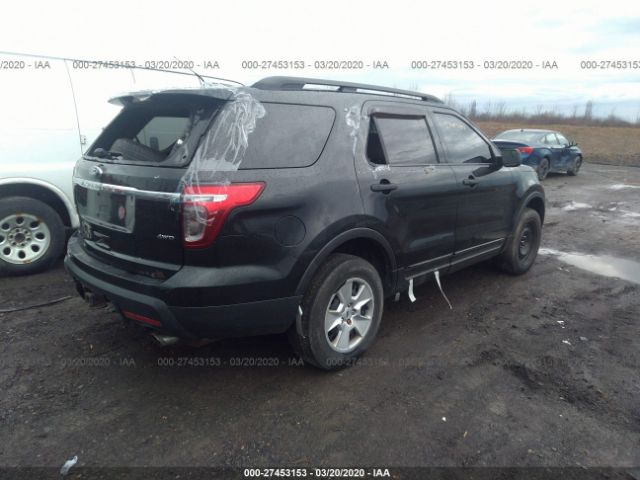 1FMHK8B89CGA67427 - 2012 FORD EXPLORER  Black photo 4