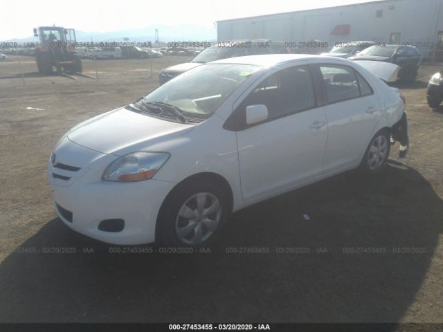 JTDBT923681265667 - 2008 TOYOTA YARIS  White photo 2