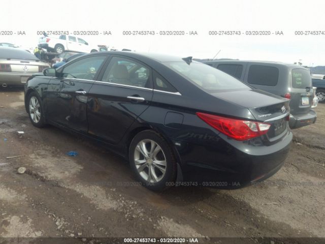 5NPEC4AC5DH546833 - 2013 HYUNDAI SONATA SE/LIMITED Black photo 3