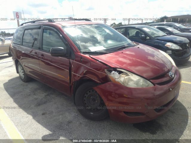 5TDZK23C29S266312 - 2009 TOYOTA SIENNA CE/LE Red photo 1