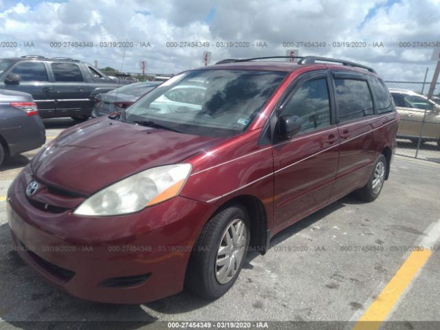 5TDZK23C29S266312 - 2009 TOYOTA SIENNA CE/LE Red photo 2