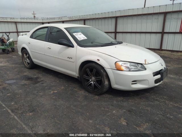 1B3EL76R74N199618 - 2004 DODGE STRATUS R/T White photo 1