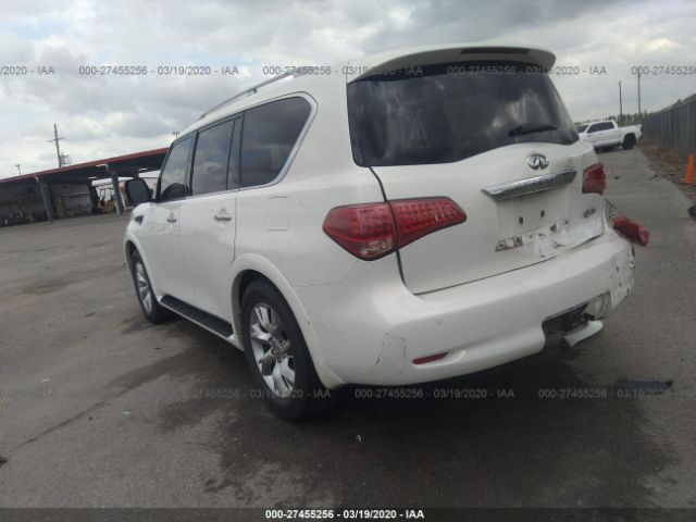 JN8AZ2NE7C9015822 - 2012 INFINITI QX56  White photo 3