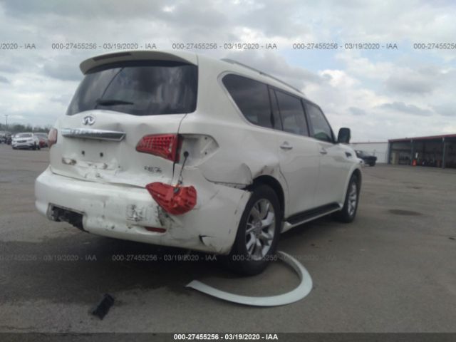 JN8AZ2NE7C9015822 - 2012 INFINITI QX56  White photo 4