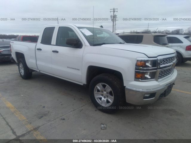 1GCVKREC7EZ339400 - 2014 CHEVROLET SILVERADO K1500 LT White photo 1