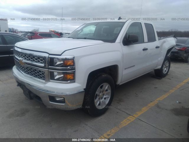 1GCVKREC7EZ339400 - 2014 CHEVROLET SILVERADO K1500 LT White photo 2